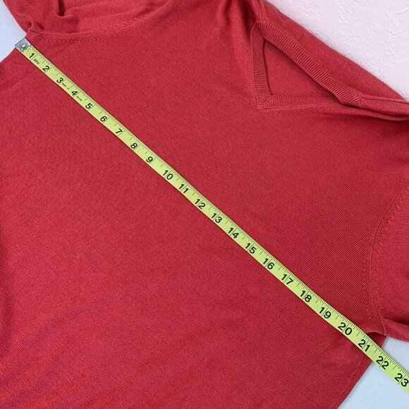 Brooks Brothers Sweater Mens Medium Silk Cotton Blend V-Neck Pullover Soft - Picture 8 of 9